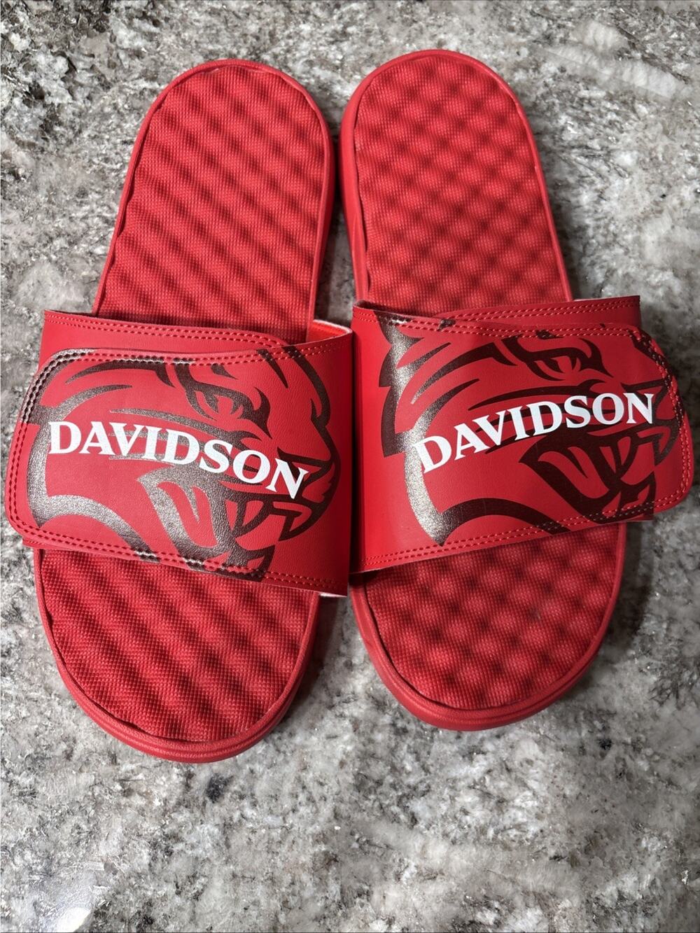 ISlide Davidson Wildcats NCAA Logo Men Slide Sandals Size 13 New